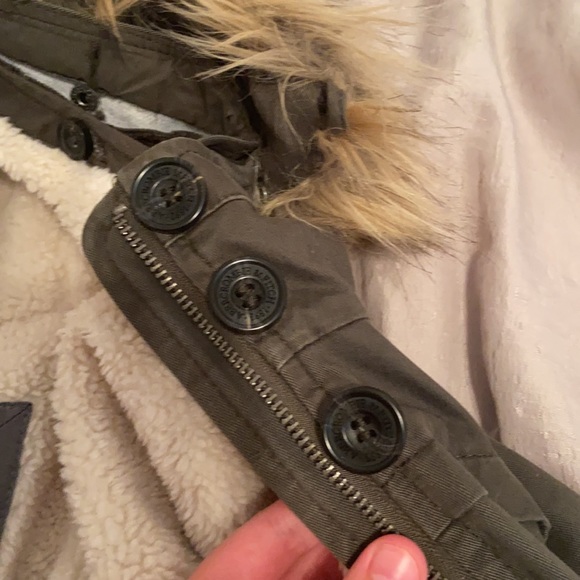 Abercrombie & Fitch Army Green 3 In 1 Parka - Picture 4 of 8